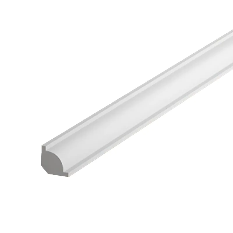 PROVISTON | Plinthe « NE001P » en PS PolyForce| 21 x 21 x 2000 mm | Satin Blanc | Quart de rond