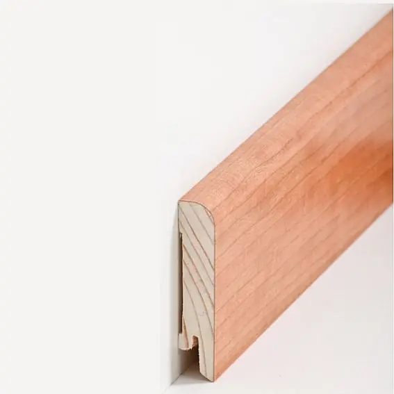Plinthe « Erfurt » Bois plaqué 15 x 70 x 2500 mm cerisier Plinthe moderne PROVISTON