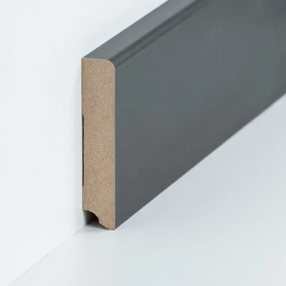 Plinthe « Duisburg » MDF 19 x 96 x 2500 mm Titane Modern PROVISTON