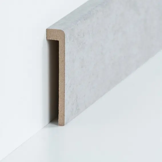 Surplinthe MDF jusqu&rsquo;à 85 mm Béton plinthe pour carrelage moderne PROVISTON
