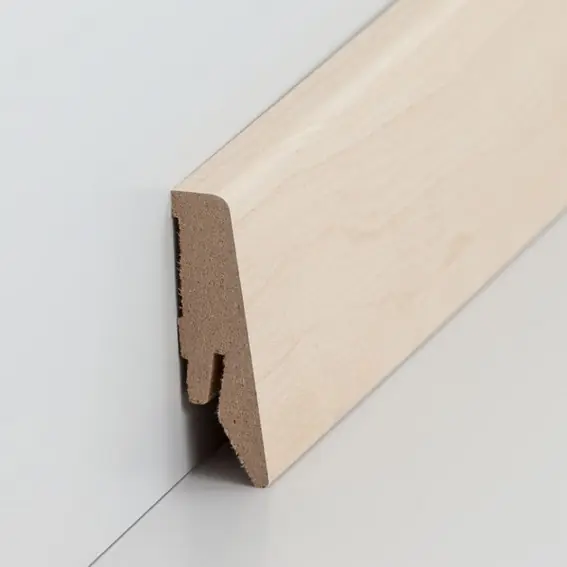 Plinthe « Coburg » MDF 18 x 58 x 2500 mm Érable Moderne PROVISTON