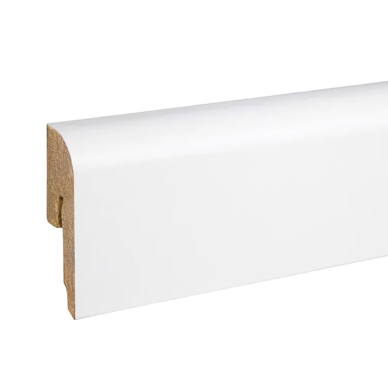 PROVISTON | MDF blanc | 12 x 42mm | plinthe arrondie | plinthe mélaminé