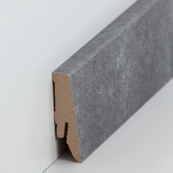 Plinthe « Coburg » MDF 18 x 58 x 2500 mm Basalte Moderne PROVISTON