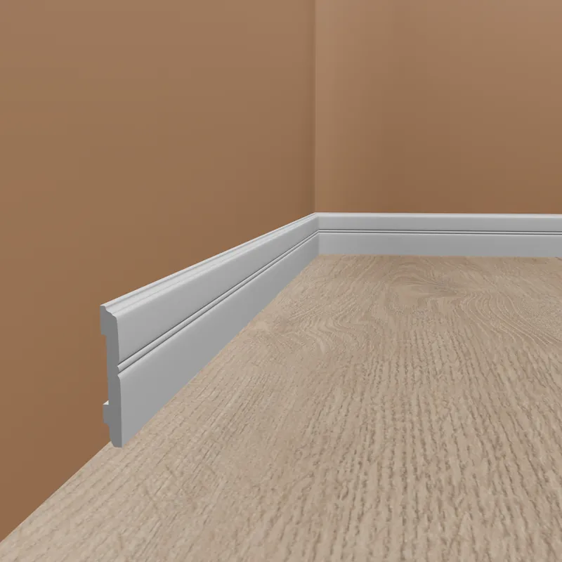 PROVISTON | Plinthe « NE354 » en polystyrène PolyForce | 11 x 107 x 2000 mm Blanc | Bonne Qualité