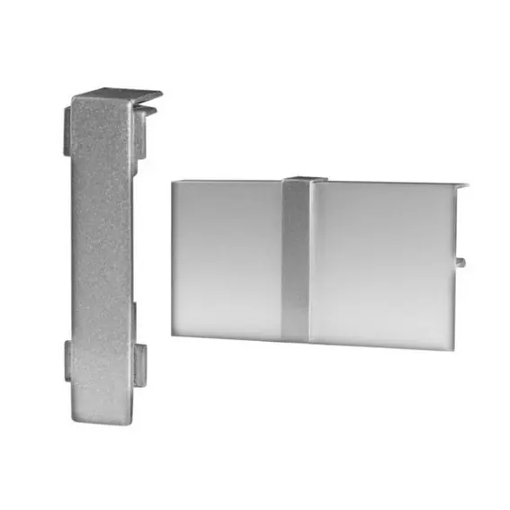 Auer | Raccord à clipser pour plinthes | 60 x 15 mm | Aluminium anodisé | Couleur Argent