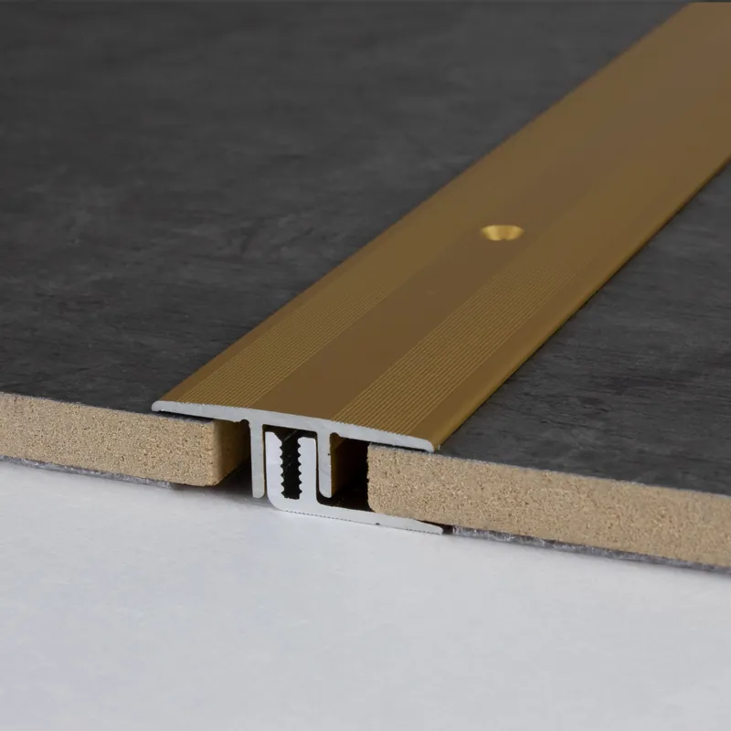 Barre de seuil sol stratifié | hauteur 7 – 15 mm | largeur 33 mm | aluminium anodisé