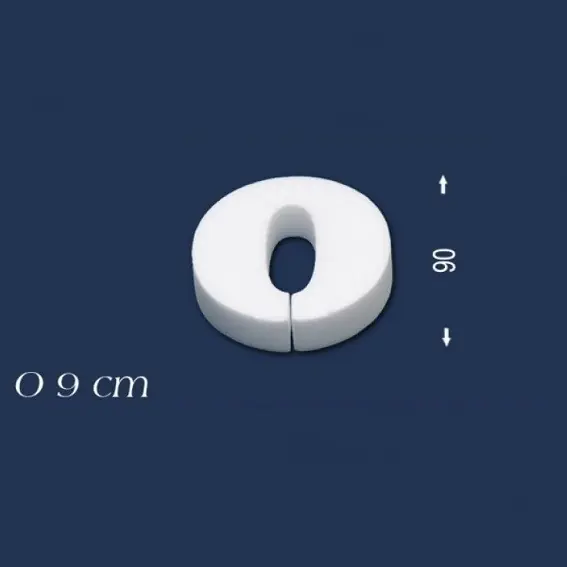 Wiesemann | Lettre décorative « O » | Polystyrène | Hauteur : 90 mm | Lettre en polystyrène | Lettre 3D