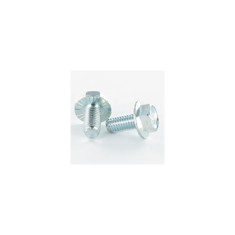 1 x Vis métaux Tête hexagonale TH M5X8 Embase collerette crantée Classe 8.8 acier geomet 500A