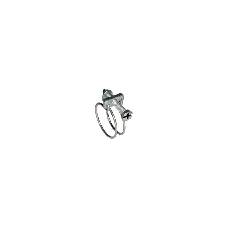 1 x Collier de serrage à double fil Diamètre 45 à 50 Acier zingué W1