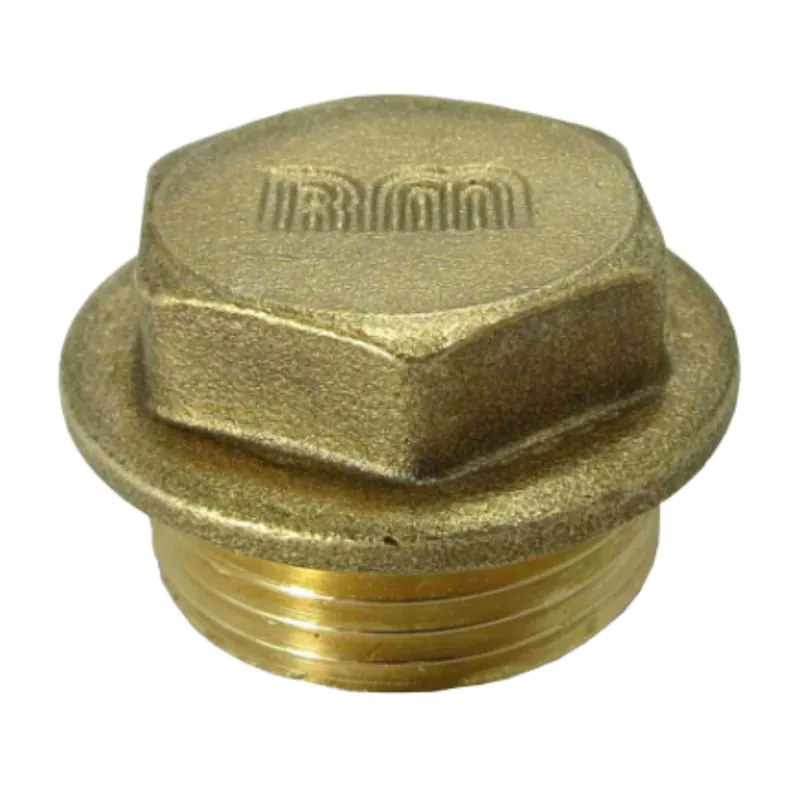 1 x Bouchon mâle figure 290 Tête large 3/4&Prime; Laiton