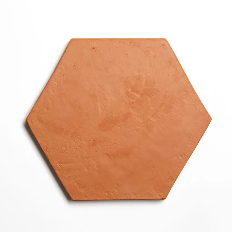 Tuile en terre cuite hexagonale pressée à la main Sunrise Natural 8